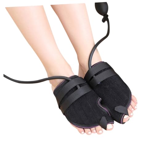 PACKOVE 1pair Big Toe Splints Pressure Type Separator Brace for Bunion Relief and Forefoot Comfort Suitable for Toes Black