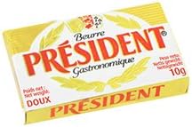 President Unsalted Butter Portions 10gr, 100 pieces
