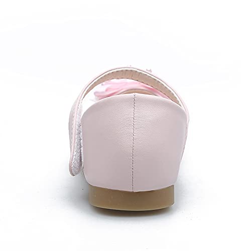 Girl's Mary Jane Ballerina Flat Wedding Party Flower Girl Princess Dress Shoes4