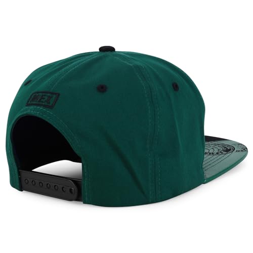 Image of Hecho En Mexico Eagle 3D Embroidered Flat Bill Snapback Cap