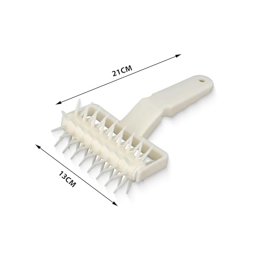 Image of HS Plastic Pizza Pie Pastry Dough Docker Pizza Roller Dough Pitter Baking Tool
