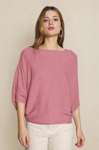 Image of Nachu Women Fashion Ribbed Batwing Sleeves Bagy Balloon Style Fit Top |Casual Regular Size fit | Winter and Party fit