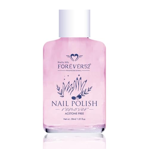 Daily Life Forever52 Nail Paint Remover | Acetone-Free, Strengthening & Moisturizing Nail Polish Remover, Gentle on Nails, Toluene-Free