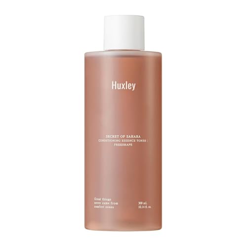 Huxley Secret of Sahara Conditioning Essence Toner: Free Shape, Korean High Moisture Hydrating Skin Prep, Dry Skin Care, Cactus and Ceramide NP | 300ml /10.1 fl. oz.