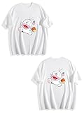 [WMSZDNB] オバケのq太郎 おもしろtシャツ メンズ 半袖【日本からの発送】カジュアル 綿 トップス 吸汗速乾 夏服 着心地がいい ゆったり 柔らかい 記念シャツ 男女兼用 M