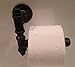 Industrial bathroom black pipe toilet paper holder