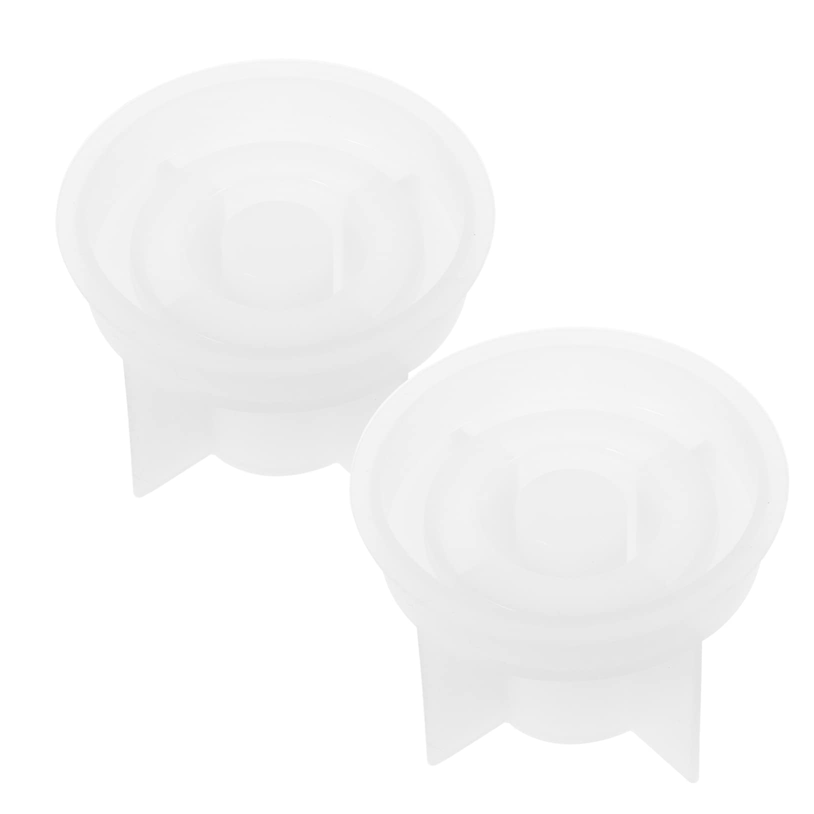 TEHAUX 8pièces Moules à Bougeoir Silicone Moldes De Bougies Ronds Support De Bougie Flexible Et Pratique Pour Créations Artisanales