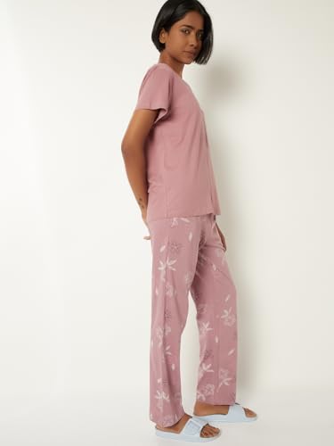 Image of Max Women's Printed Round Neck Half Sleeve Cotton Pyjama Set