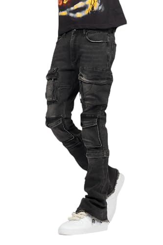 Men's Jan Stacked Flare Cargo Jean