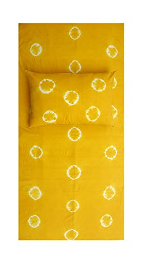 Colcha tie dye de algodón con funda de almohada individual para cama india 3
