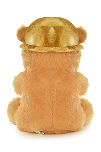 Image of GOLDENHUB Teddy Bear, Sweet Expression, and Huggable Size, Ideal Gift for Any Occasion, Perfect Companion for Children 30 CM Sitting with Cap Butter with Heart