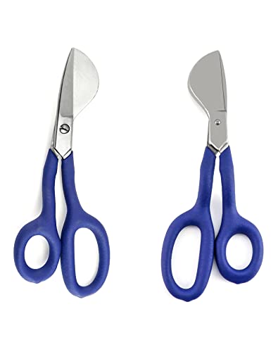 QWORK Duckbill Shears, 7 in Duckbill Applique Scissors, for Carpet Pile, Carpet Punch - Blue by QWORK - Image 5