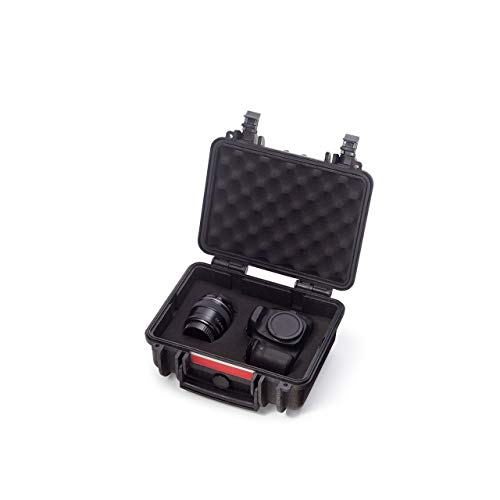 Image of Amazon Basics Hard Camera Case, Small, Black, Solid, 12 inchL x 11 inchW x 6 inchH