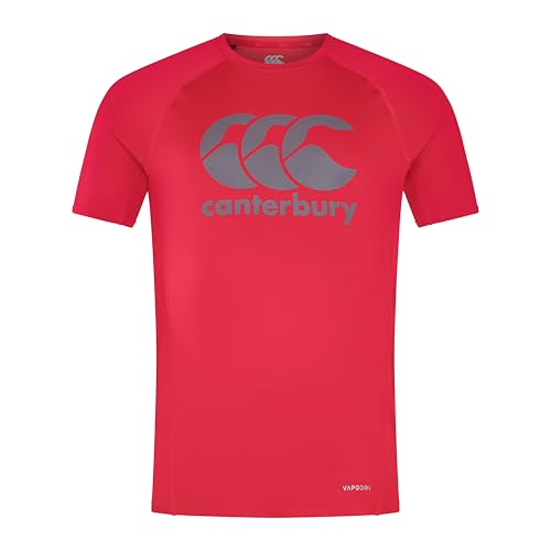 Canterbury Large Logo Superlight T-Shirt pour Homme, Flag Red, M