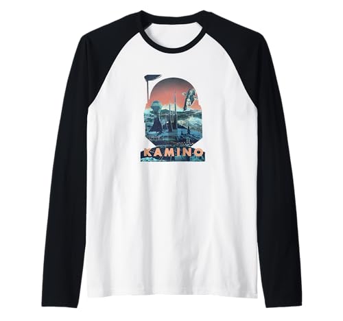 Star Wars t-shirt baseball Boba Fett Kamino maillot raglan geek homme