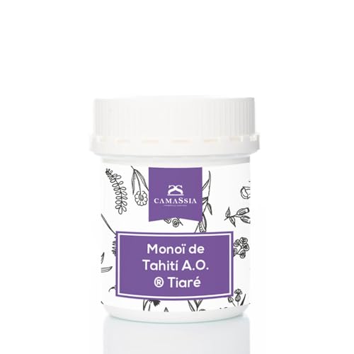 Camassia Monoï de Tahití A.O. ® Tiaré (no perfumado) | Aceites vegetales | Aceite de Monoï de la Polinesia Francesa con Apelación de Origen | 250gr