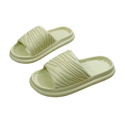 Non-Slip Quick-Dry Shower Slippers for Women - Ultra-Soft Cushion, Thick Sole, Cloud-Like Comfort, Indoor & Outdoor Bathroom Sandals, Lightweight Couple Slippers（Size：40-41，Green）