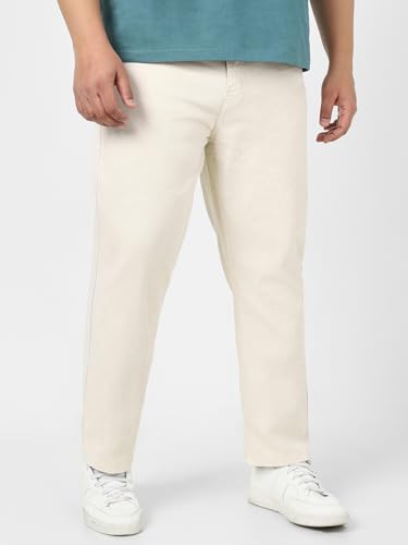 Image of Urbano Plus Men's Straight Fit Mid Rise Washed Jeans Stretchable