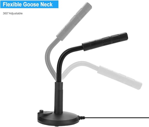 Image of SHOPEE Noise Cancelling USB Microphone 360 Degree Rotatable Laptop Microphone Noise Reduction for Microphone Computer, Laptop, Desktop Plug and Play Mic Record Games Singing Talking Karaoke
