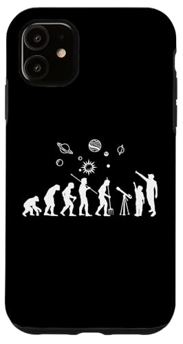 Binoculares telescopio planetas ciencia Evolución astronomía Carcasa para iPhone 11