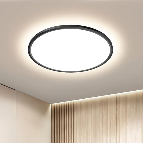 OTREN LED Deckenleuchte Deckenlampe Flach: Rund 4000K Badezimmer für...