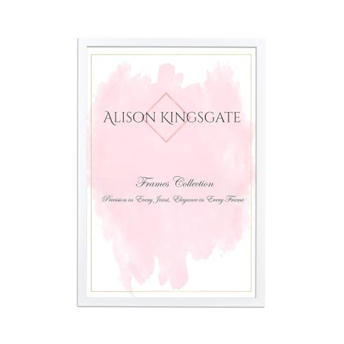 Alison Kingsgate Sleek WHITE Picture Frame for Photos & Posters - 50X40CM