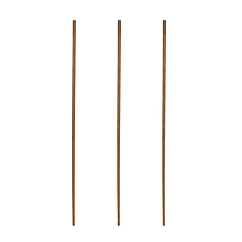 Rebower Totalmente Roscado Varilla Toda Rosca Latón Perno Prisionero Barra, [para Abrazaderas U Pernos] - M2.5 x 250mm Macho Roscado 0,5mm Paso/Dorado/Paquetes de 3