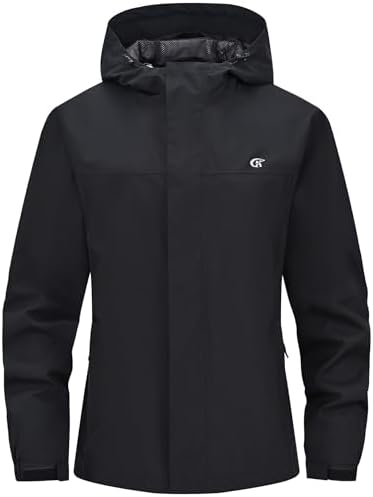 Huayuzh Softshelljacke für Damen Wasserdicht Atmungsaktiv Übergangsjacke Windjacke Regenjacke Wanderjacke Laufen Wandern