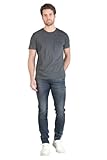 Jean Slim Le Temps des Cerises Jeans 700/11 Adjusted Musset Enduit Bleu-Noir N°3