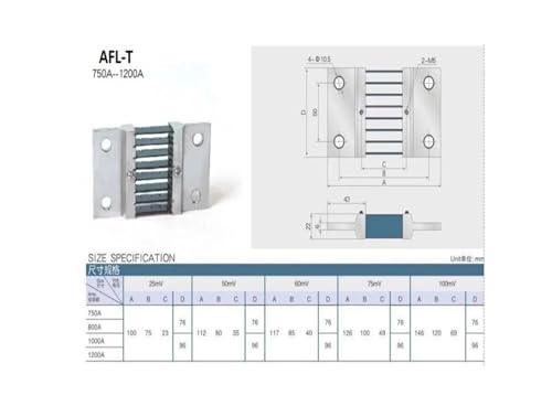 Transformador de corriente de derivación AFL-T: optimice su control eléctrico de 150A/75mA 5
