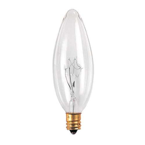 15 watt bulb type b - Bulbrite Incandescent B8 Candelabra Screw Base (E12) Light Bulb, 15 Watt, Clear