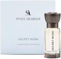 Swiss Arabian Secret Musk Concentrated Perfume Oil, 12ml, Premium Quality Perfume Oil, Unisex Fragrance, Flora