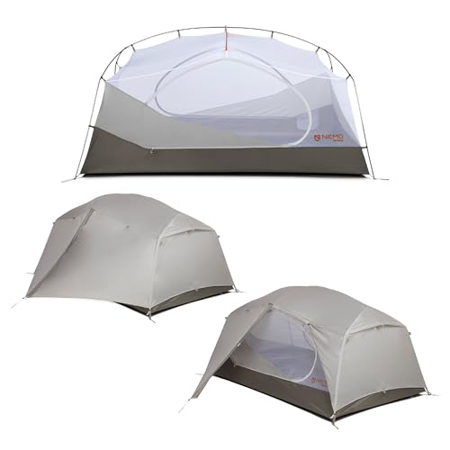 31JcaIN9UnL - NEMO Equipment Aurora Backpacking Tent & Footprint - Fog/Smokey Olive - 2-Person