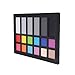 Colour Correction Card, 18 Color Calibration and Video Chip Chart, White Balance and Color Calibration Charts with Storage Bag for Digital Photography