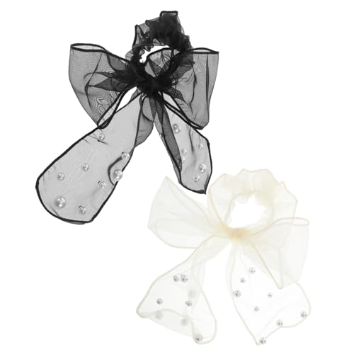 Lot d'élastiques cheveux nœud et perles idée cadeau mignon pour filles
