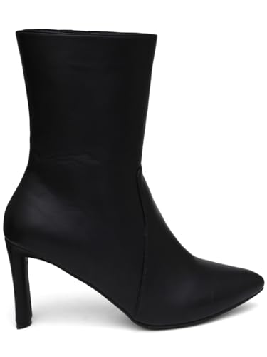 Image of SHERRIF Block Heels Calf Length Boots for Women
