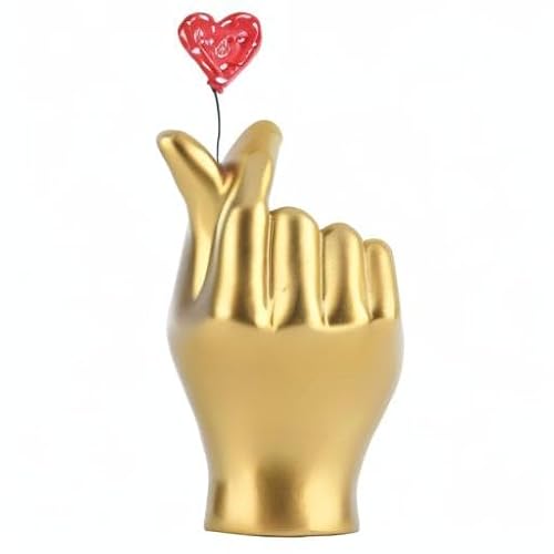 Dovdov A001 Gold Gesture Statues And Sculptures, Resin Out Abstract Gesture Statues Home Decor, Valentine'S Day Gifts thumb #7