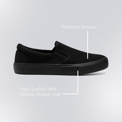 Low-Top Slip Ons Women's Fashion Sneakers Casual Canvas Sneakers for Women Comfortable Flats Breathable Padded Insole Slip on Sneakers Women Low Slip on Shoes3