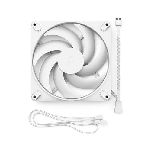 Image of Fractal Design Momentum 14 - Silent PC Case Fan - 140 mm - Liquid Crystal Polymer LCP blades - FDB Fluid Dynamic Bearing - PWM control - Cooling Performance - Powerful Airflow - Quiet Operation -White