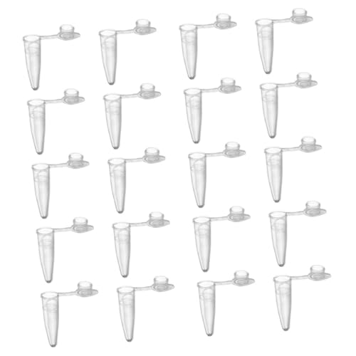 FUNOMOCYA Plastic Centrifuge Vials 2000 Pcs 0.2ml Microcentrifuge Tubes Dropper