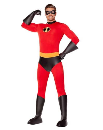 Spirit Halloween Adult Mr. Incredible Costume - The Incredibles Men Size ADULT SMALL Standard Multicolor
