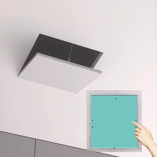 Access Panel Push to Open Sheetrock Access Panel Invisible, Drywall Attic Service Door for Plumbing Cables Electrical, Ceiling Wall Inspection Hatch Cover(350x350mm(14x14in))