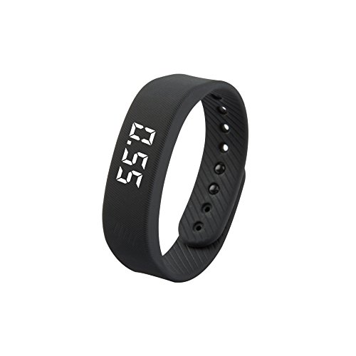 YUNTA Alarm Clock Watch - Silent Vibration Wake-Up Wristband for Deep Sleepers - Alarm Bracelet,(Black)