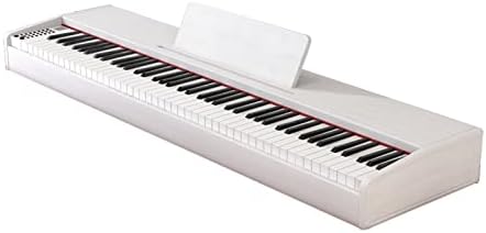 88 Key Piano Keyboard Professional Electric Piano Classic Digital Piano with Sustain Pedal Supports MIDI USB Audio Mic and Headphones Keyboard Piano for Adults Children and Beginners (Color : White)