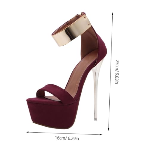 Chaussures talons hauts simples et créatives avec semelle compensée stable - 4