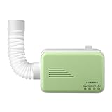 MLTUN MAKAN多機能温風衣類/くつ乾燥機、家庭用小型ポータブル布団乾燥機、旅行用除湿・速乾機能、タイマー機能、梅雨対策、花粉対策、ノズルホース、縦置き収納 (グリーン,タイマー付き)