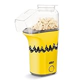 Peanuts DASH Fresh Pop Popcorn Maker - Oil-Free, Air Popcorn Popper - With Measuring Cup & Recipe Guide - Perfect for Movie Nights - 16 Cups
