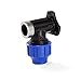 Produktbild H2O-Flex PP-Fitting, Klemmverbinder - 20er Wandwinkel mit 1/2" Innengewinde für PE-Rohr, 20 mm, DVGW