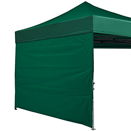 Image of ABCCANOPY Instant Canopy SunWall 10x10 FT No Frame or Top, Forest Green