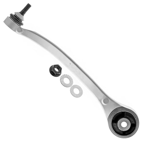 Image of Detroit Axle - 4pc Lower Control Arms for 2012-2024 Tesla S 2016-2024 X, 2013 2014 2015 2017 2018 2019 2020 2021 2022 2023, Lower Forward & Rearward Control Arms w /Ball Joint Assembly Replacement